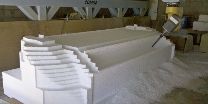DMS 5 Axis CNC - cutting foam